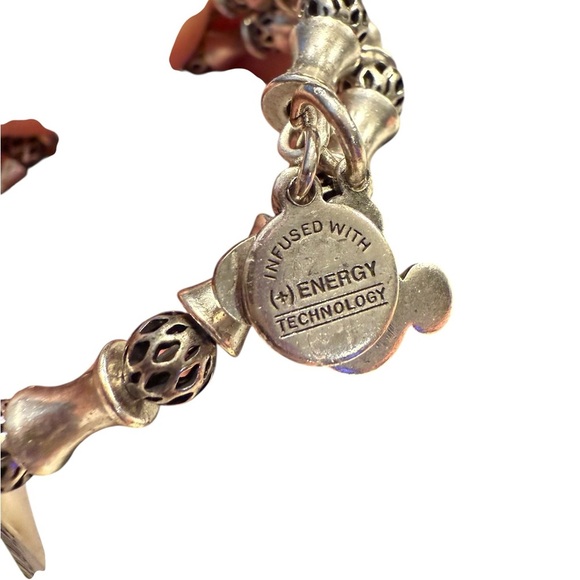 Disney Parks X Alex and Ani bracelet Silver  Mickey Filigree Wrap RS NEW RETIRED - Picture 3 of 16